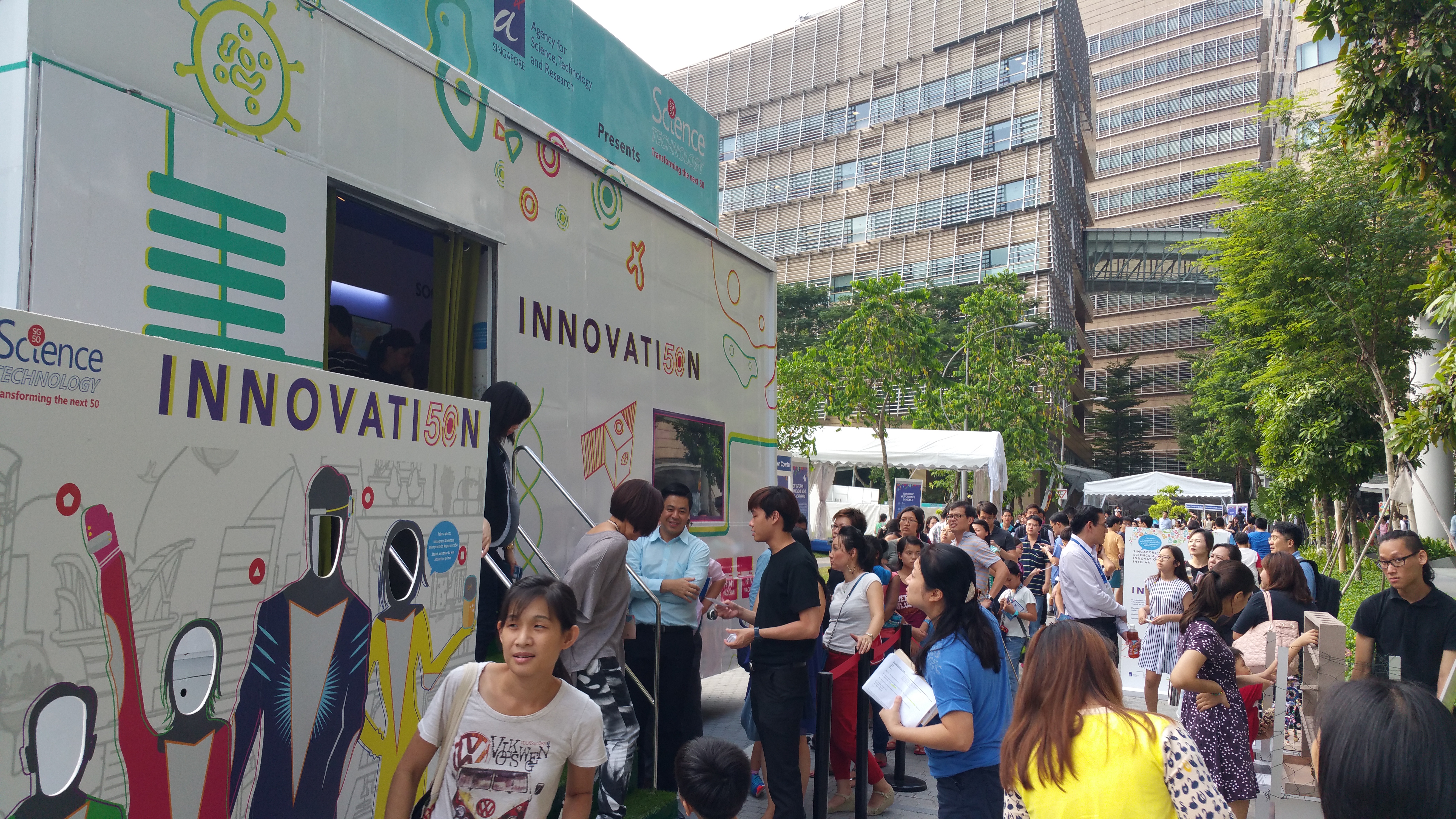 A*STAR Science50 INNOVATI50N exhibition truck